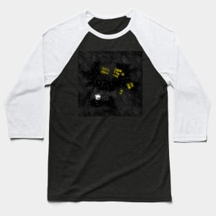 City Sky at Night Baseball T-Shirt